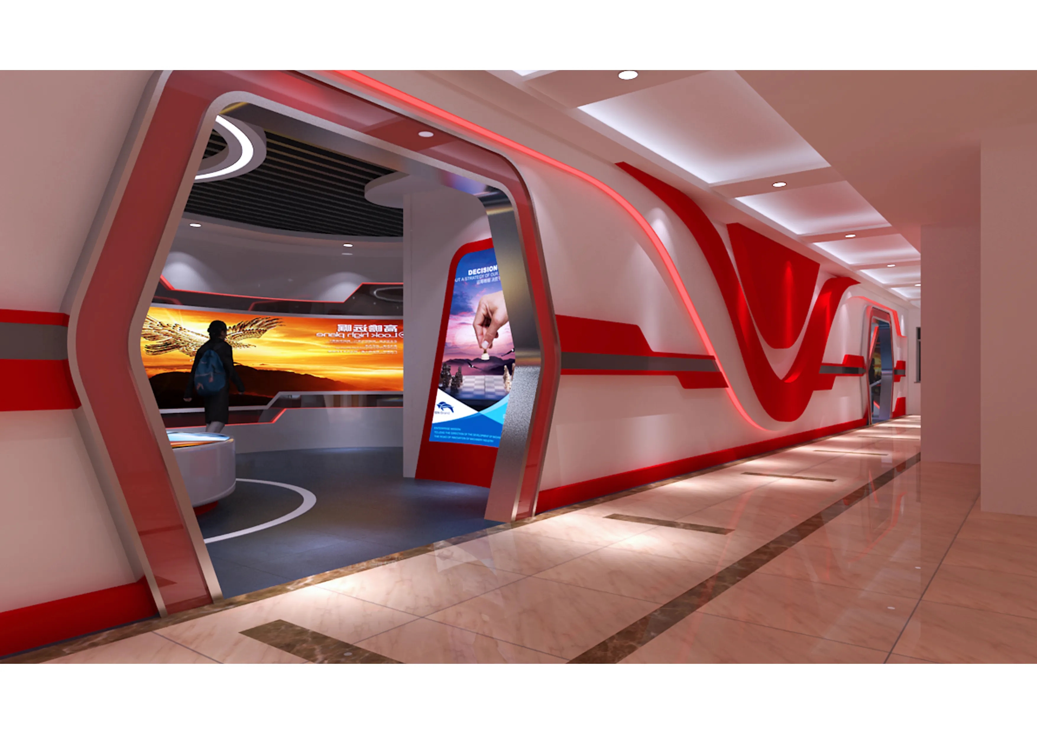 展廳設(shè)計(jì) ，展廳 ，鑫時(shí)空